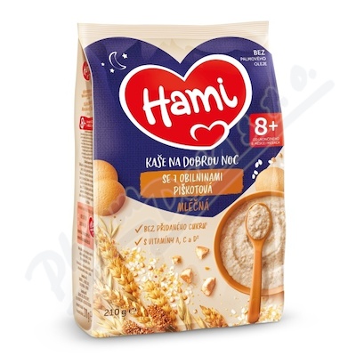 Hami Ml.kaše na dobrou noc 7obilov.piškot.210g 8m+