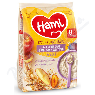Hami Ml.kaše na dobr.ráno 7obil.jab.švest.210g 8m+